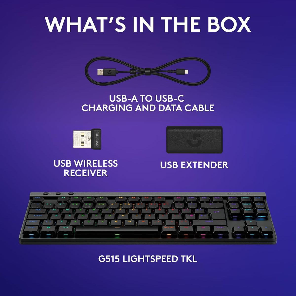 Logitech G G515 LIGHTSPEED TKL Low Profile Wireless Gaming Keyboard