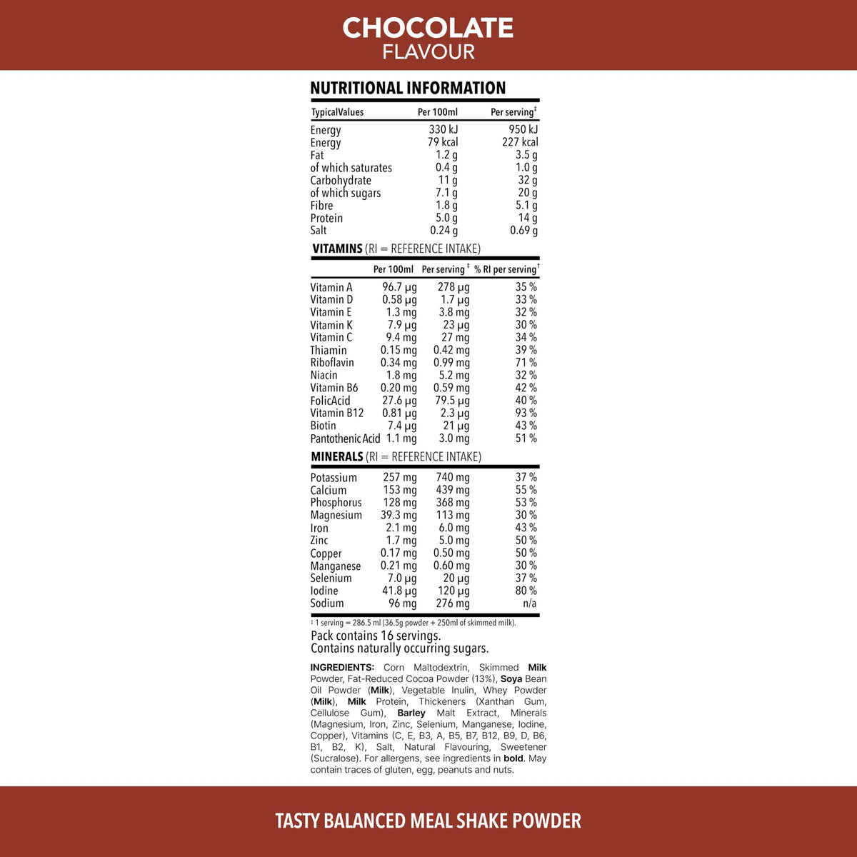 SlimFast • Meal Replacement Powder • Caramelised Biscuit Flavour • 584g
