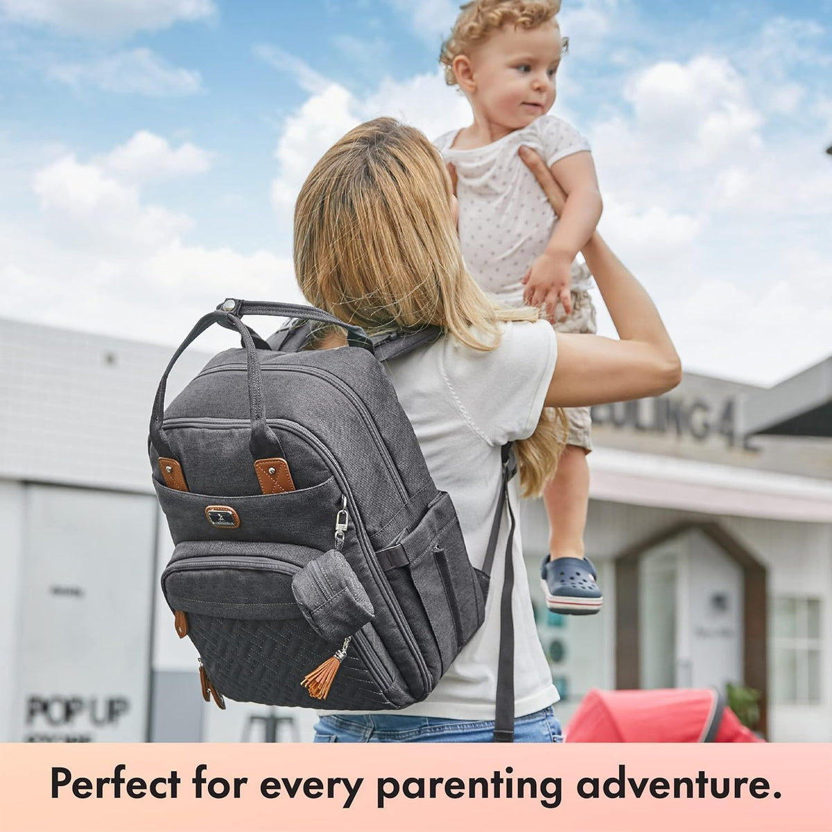 Dikaslon Baby Changing Bags Backpack, Large Baby Bag, 19 Pockets, Outdoors