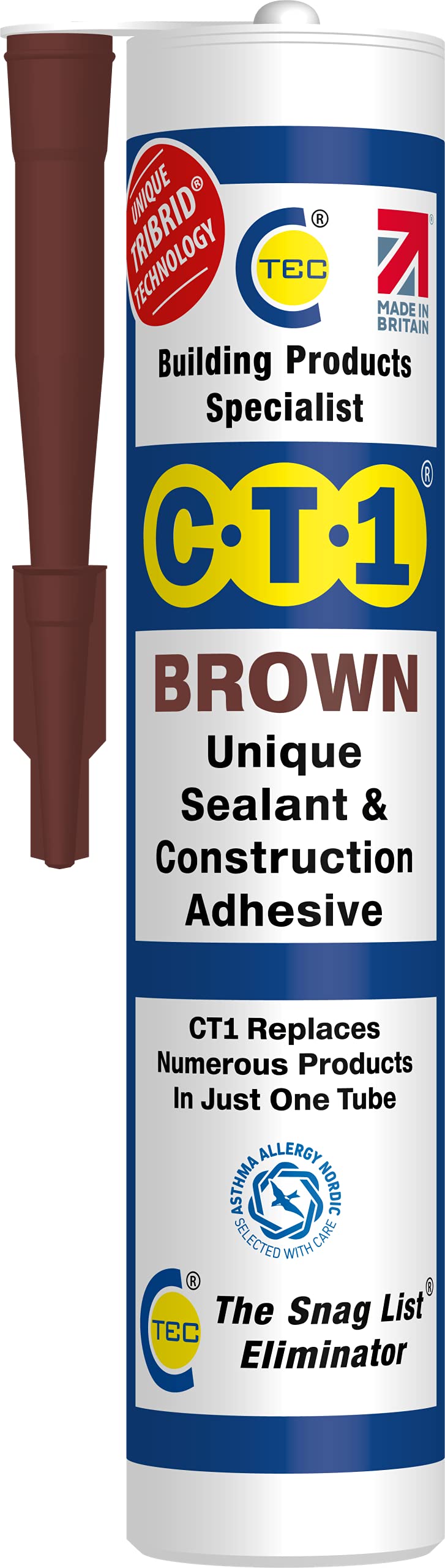 CT1 White TRIBRID® Multi Purpose Sealant & Adhesive - 290ml