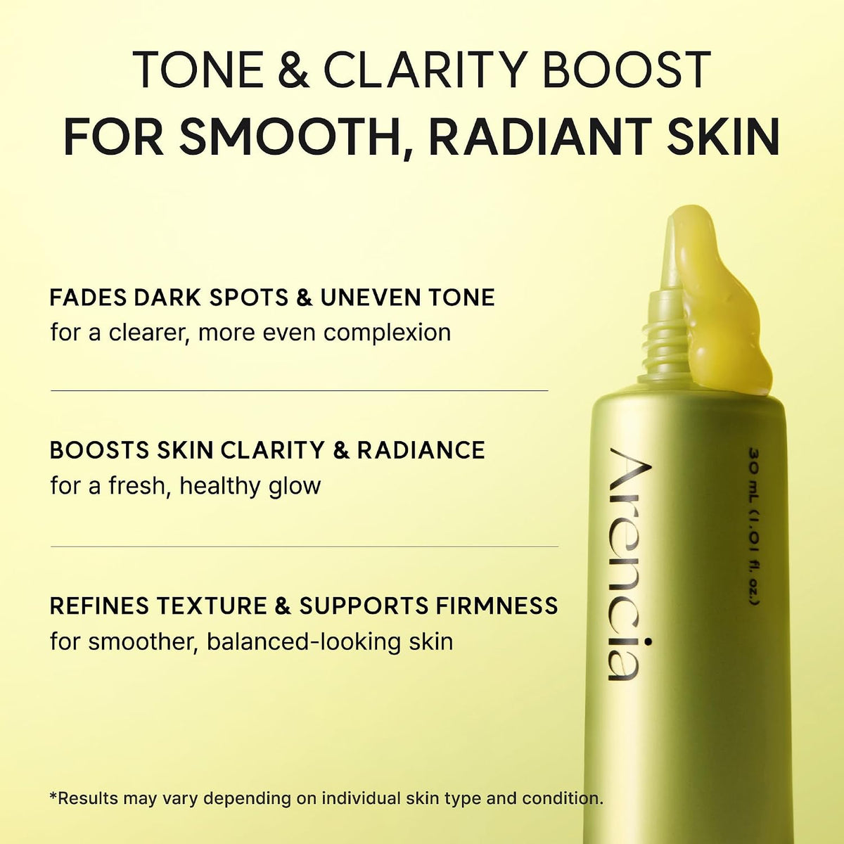 Arencia Vitamin C Booster Shot Serum with Glutathione, Niacinamide and Vitamin E for Glow Skin, 30ml