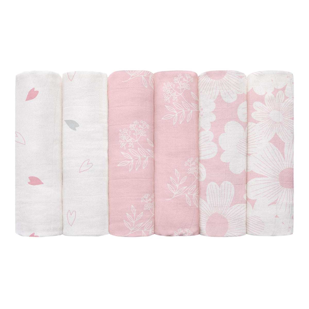 GLLQUEN BABY Muslin Squares Cloth for Baby 6pack 70cm x 70cm