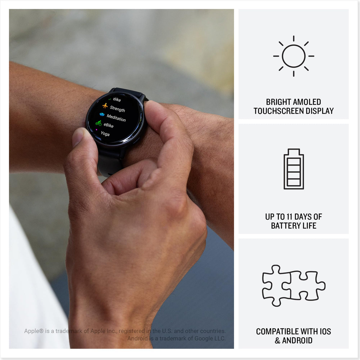 Garmin vívoactive 5 GPS Smartwatch, AMOLED Touchscreen