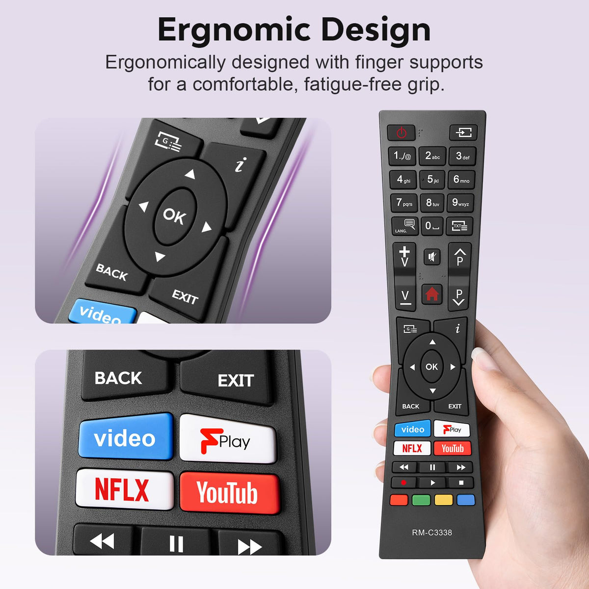 Universal-for-Samsung-Smart-TV-Remote, for Samsung Curved Qled Frame 4K TV