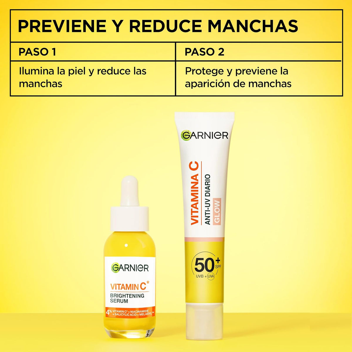 Garnier Vitamin C* Daily UV Brightening Fluid Sheer Glow, SPF50+, 40ml