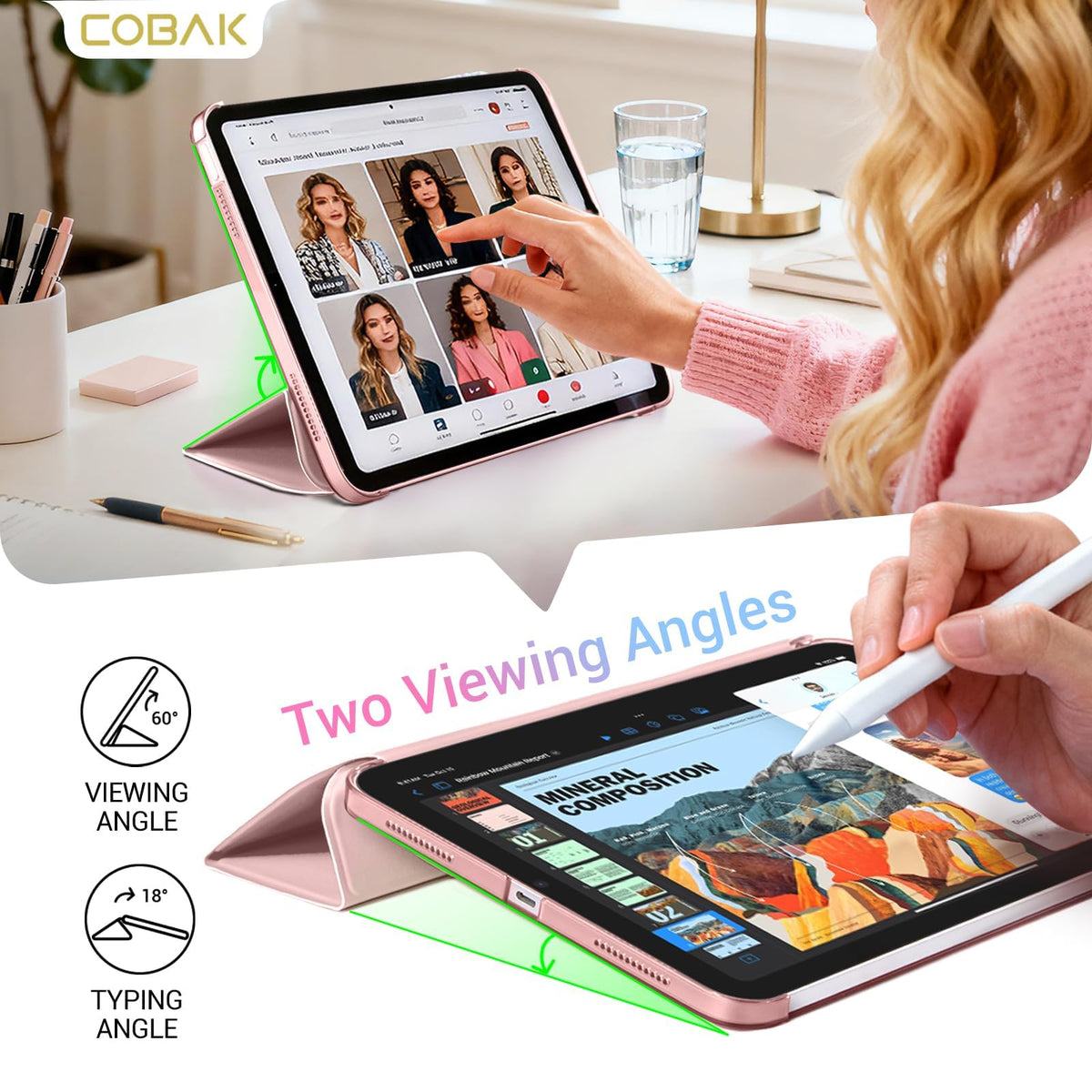 CoBak Case for for iPad A16 11th Gen 11" /10th Gen 10.9"
