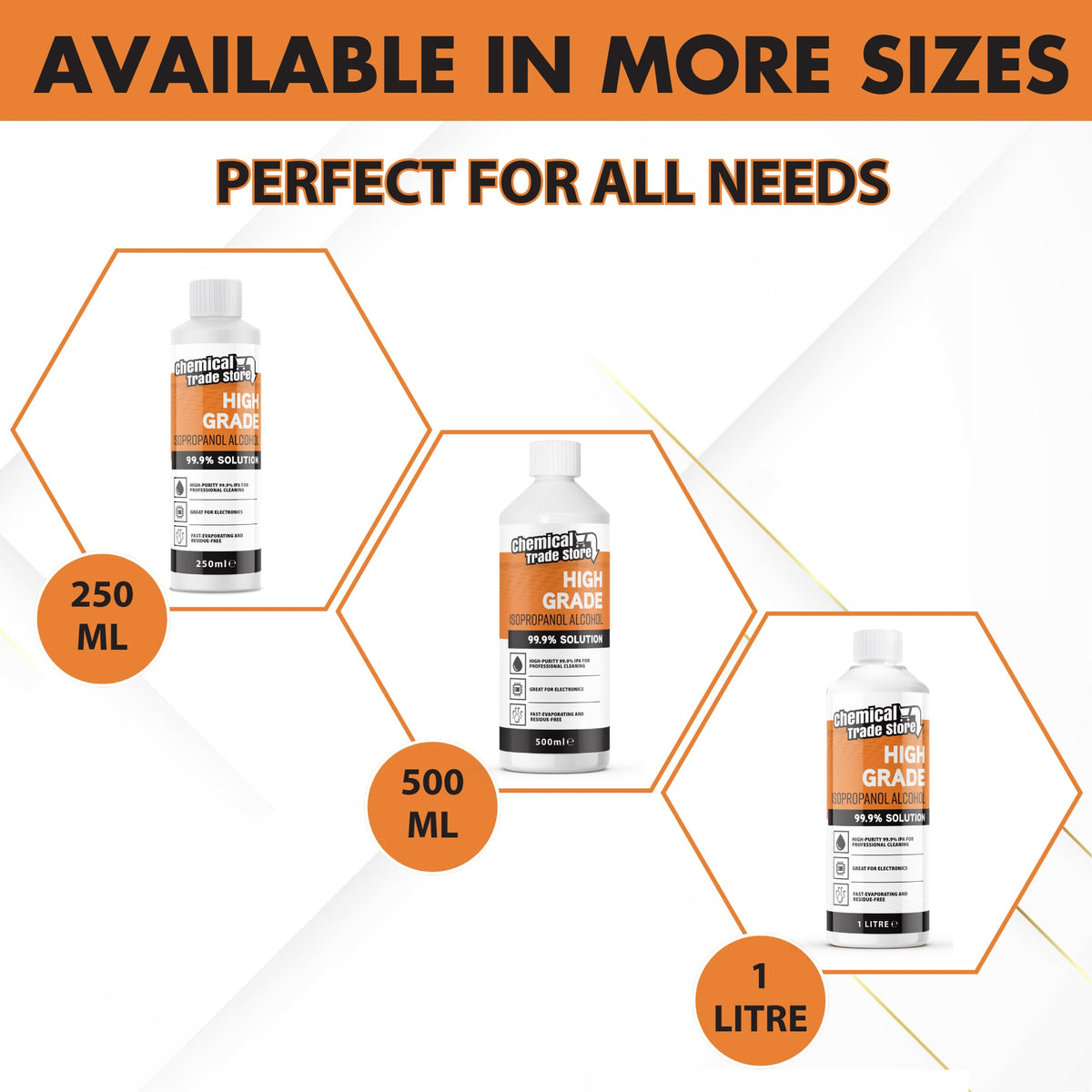 Isopropanol Alcohol 99.9%, 1 Litre - High-Purity Isopropyl Alcohol IPA, Solvent & Cleaner For Electronics, PC & Phone Cleaning, Ink Removal, Surface Prep, Lab & Industrial Use