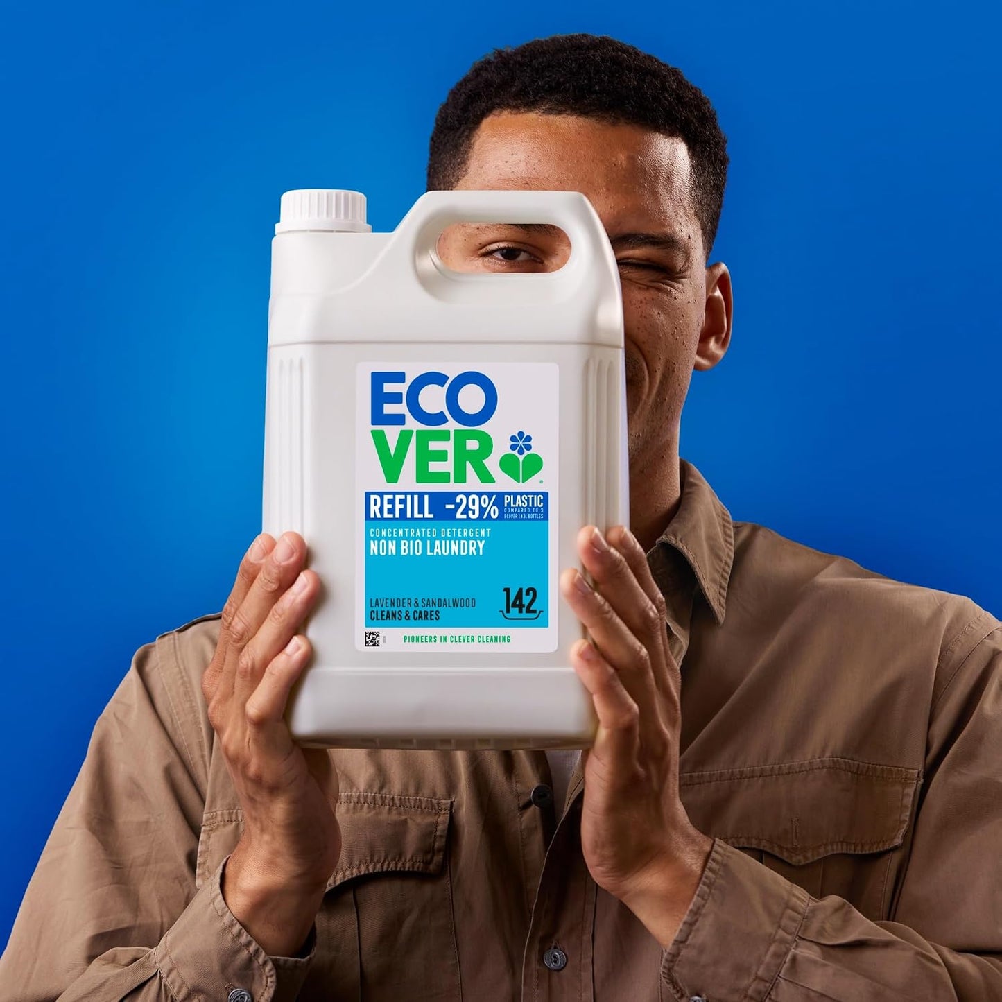 Ecover Zero Non-Bio Laundry Liquid 5L | 142 Washes | Sensitive Skin