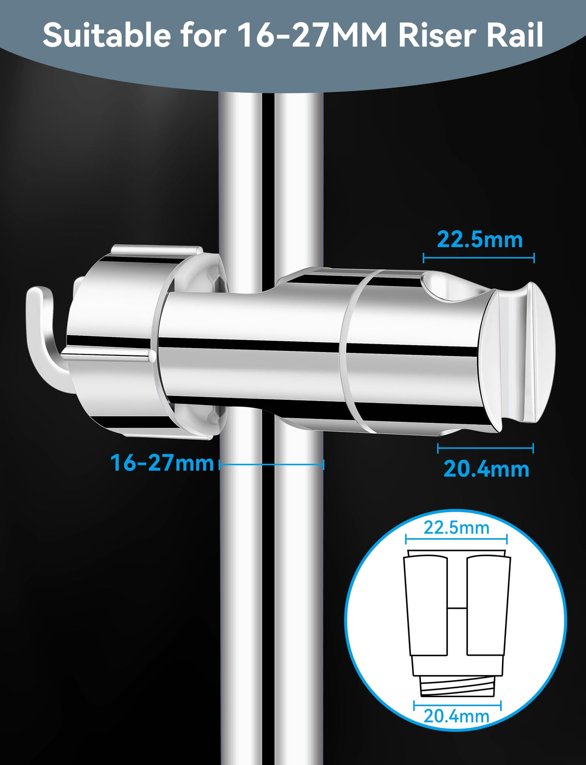 Magichome Shower Head, High Pressure Shower Head with 5 Spray Modes
