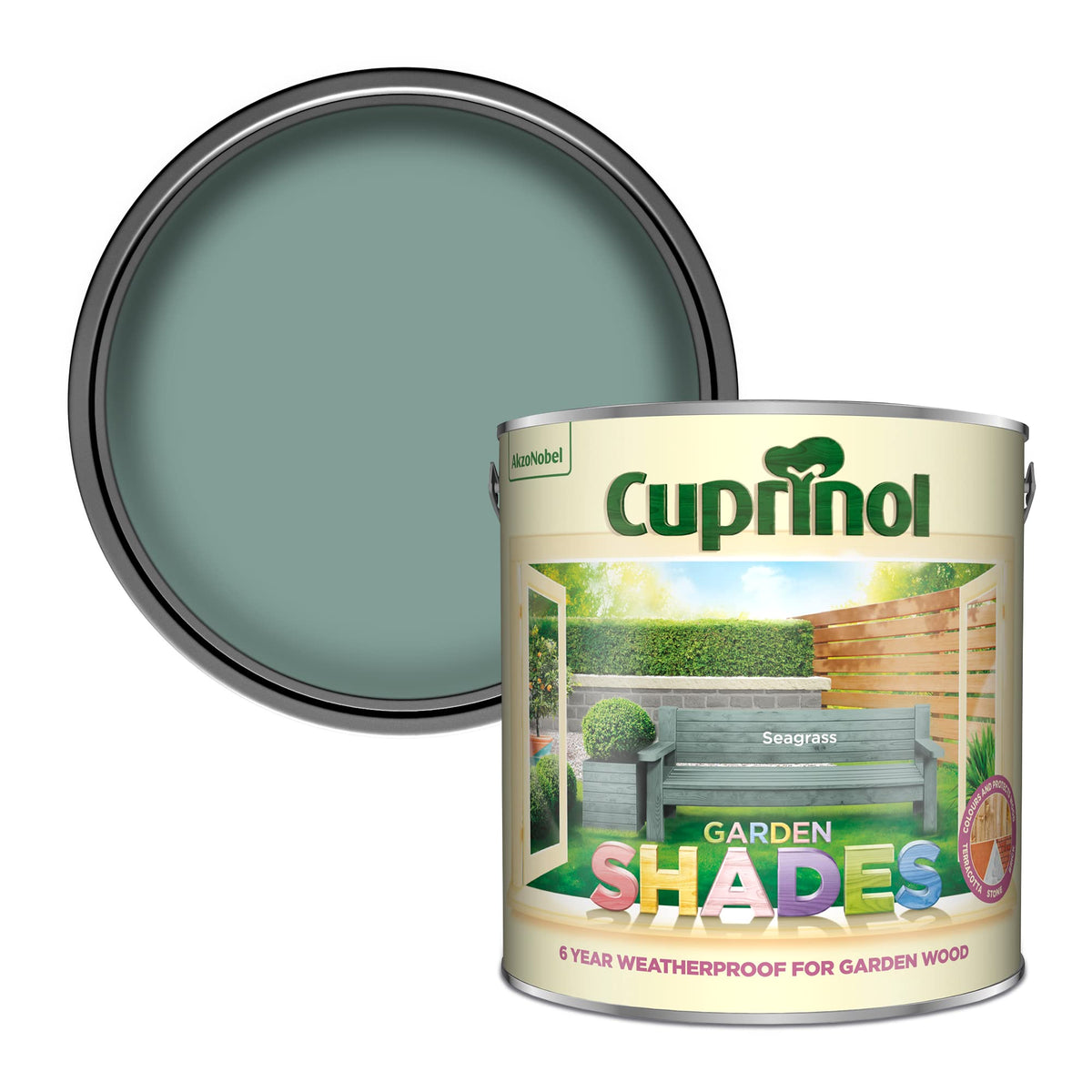 Cuprinol Garden Shades Exterior Woodcare, Country Cream, 1 Litre