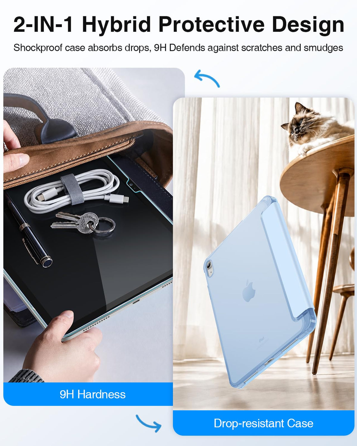 FINTIE Case & Screen Protector Set for iPad A16 11th/10th Gen 11/10.9 Inch