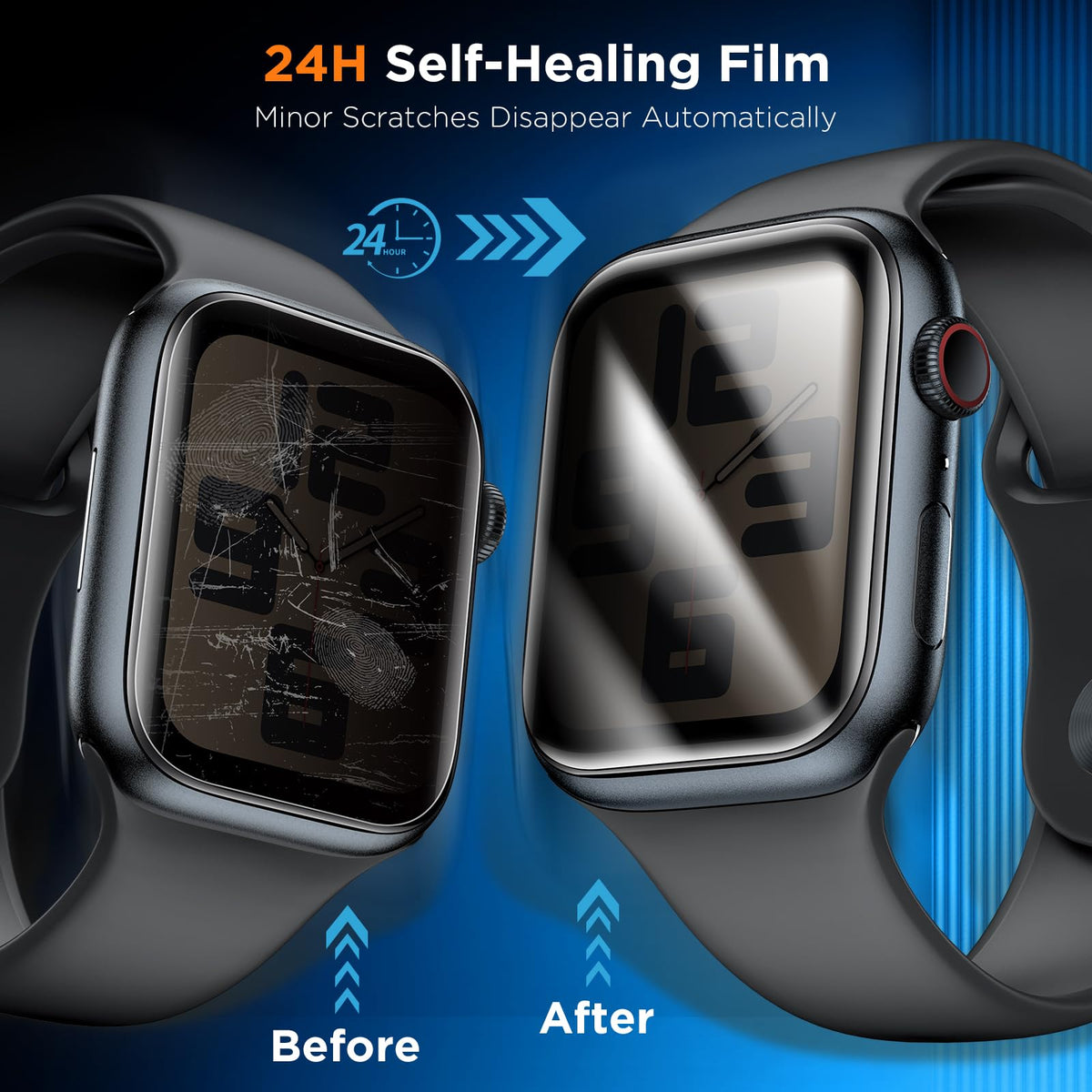 LK 6 Pack for Apple Watch Series 12/11/10 42mm Screen Protector