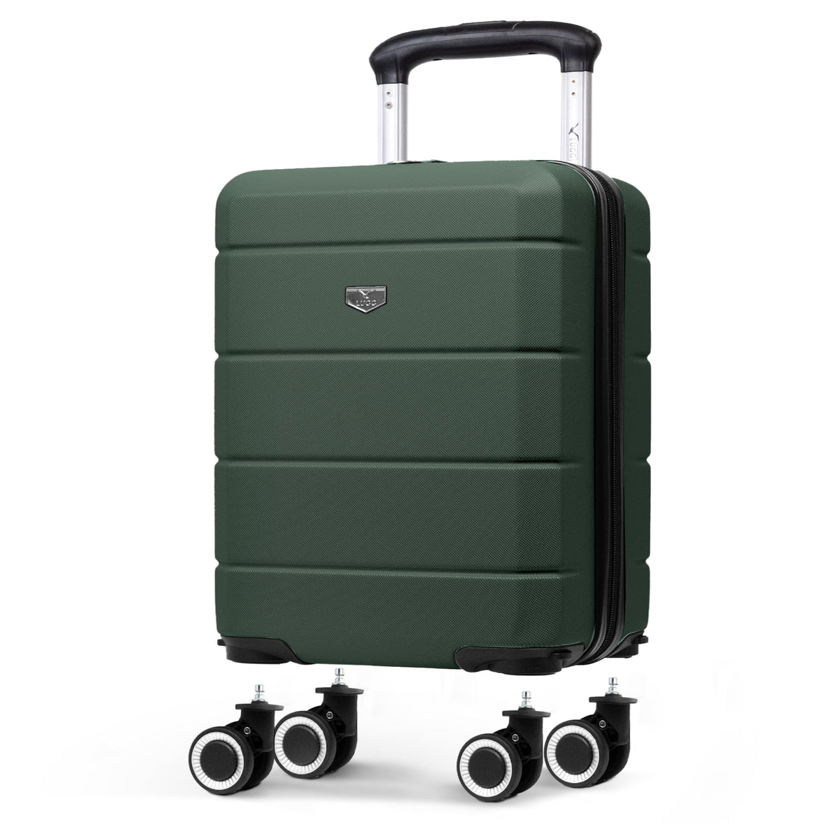 LUGG Jetset 40cm Suitcase 40x30x20cm, Ryanair Compatible Underseat Size, Hard Shell ABS, Spinner with Removable Wheels, Lightweight Travel Luggage, 1 Year Warranty
