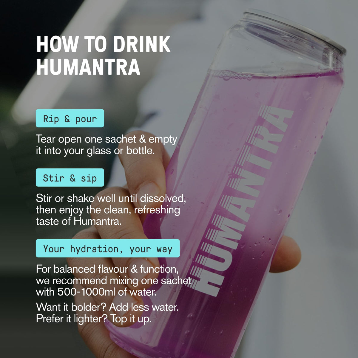 Humantra Electrolytes Powder Hydration Sachets - Himalayan Lime, 20ct