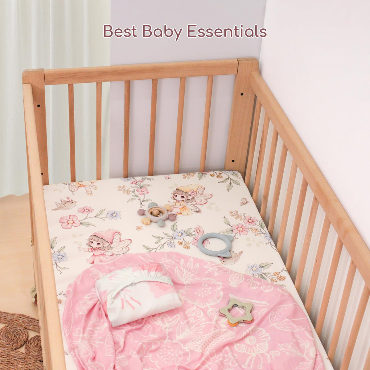Cot Bed Sheets 120x60 cm Fitted for Baby and Toddler