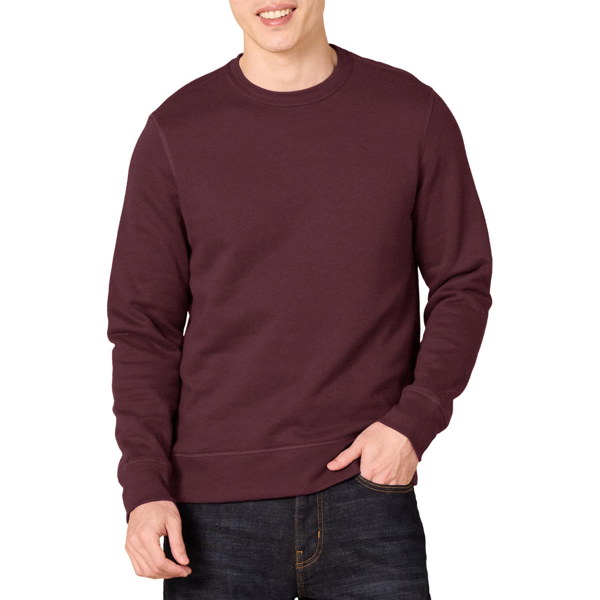 Amazon Essentials Men's Fleece Crew Neck Sweatshirt (Available in Big & Tall)