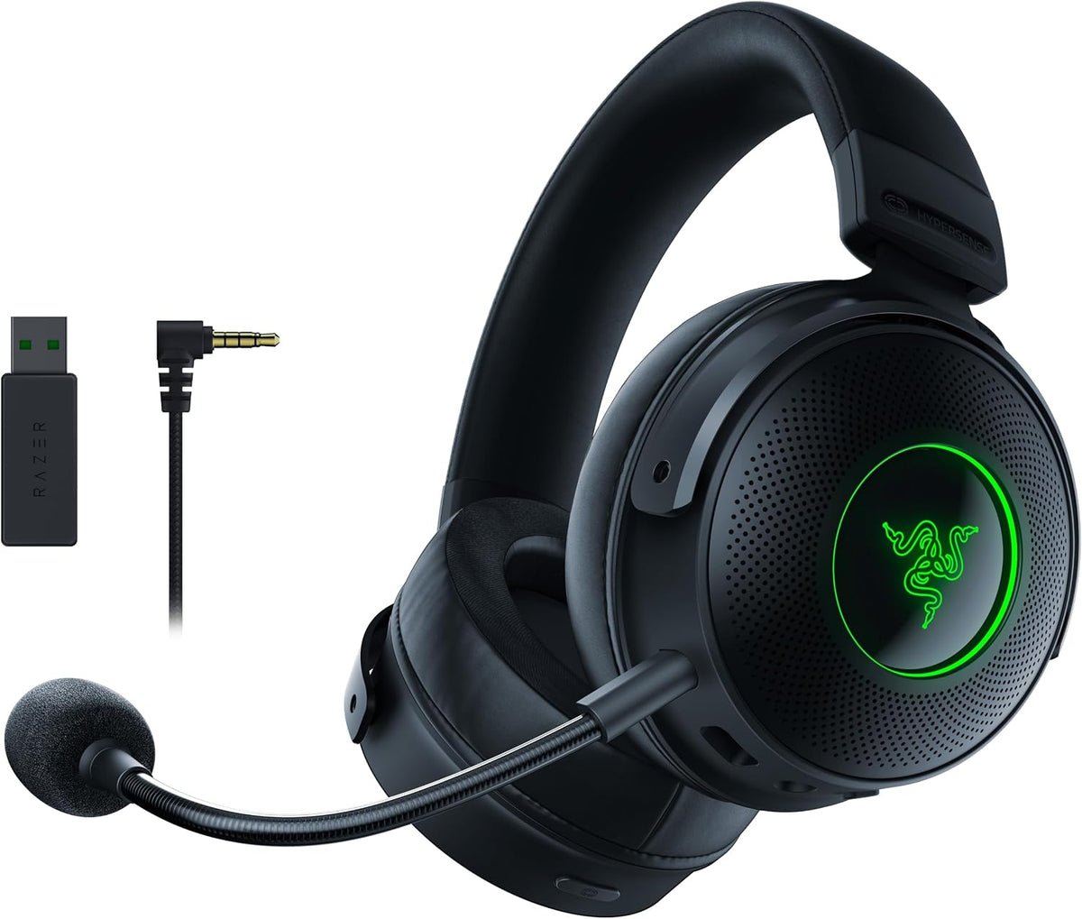 Razer Kraken V3 X USB - Wired USB Gaming Headset (ultra-lightweight at 285g, TriForce 40mm drivers, HyperClear Cardioid Microphone, 7.1 surround sound, Chroma RGB) Black