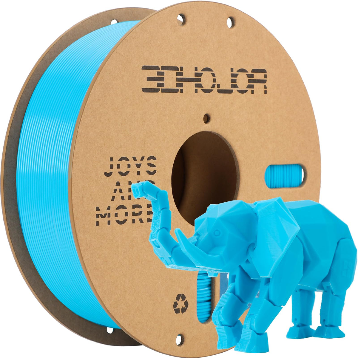 3DHoJor PLA+ PLA Plus Filament 1.75mm 1kg(2.2lbs) for 3D Printers,Yellow