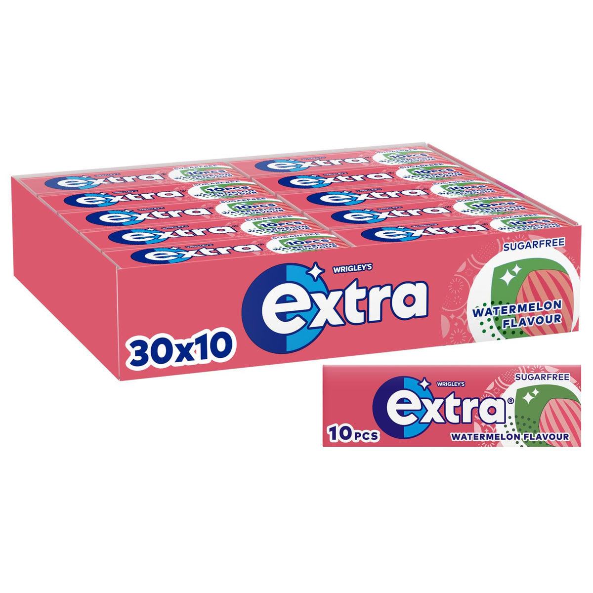 Wrigley's Extra White Bubblemint Sugar Free Chewing Gum Bottle 46 Pieces