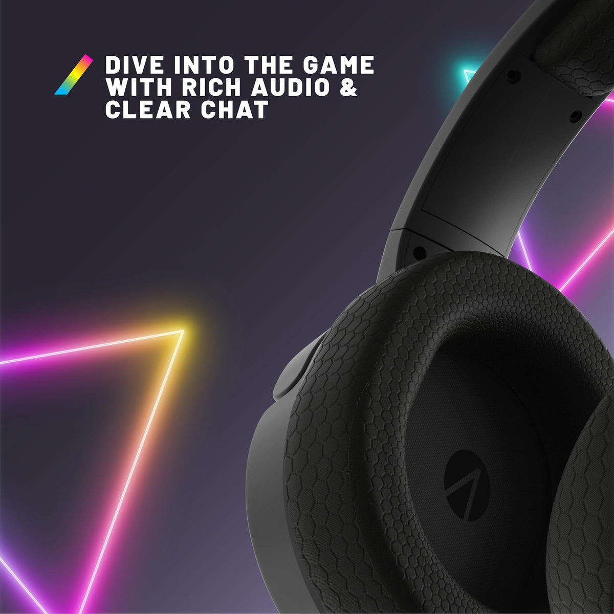 STEALTH PANTHER Sky - Over Ear Gaming Headset PS4/PS5, XBOX, Switch, PC with Flexible Mic, 3.5mm Jack, 1.5m Cable, Lightweight, Comfortable and Durable