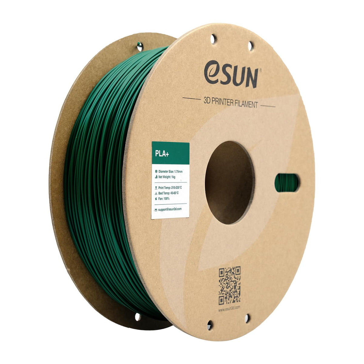 eSUN PLA+ 3D Printing Filament 1KG(2.2lbs), Enhanced Toughness, Cold White