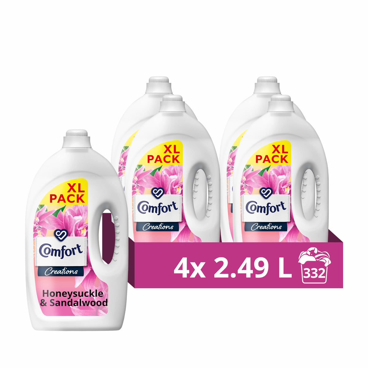 Comfort Perfume Creations Passion Bloom Fabric Conditioner Motion-Activated Fragrance Technology 100 Days of Freshness 30 washes (900 ml)