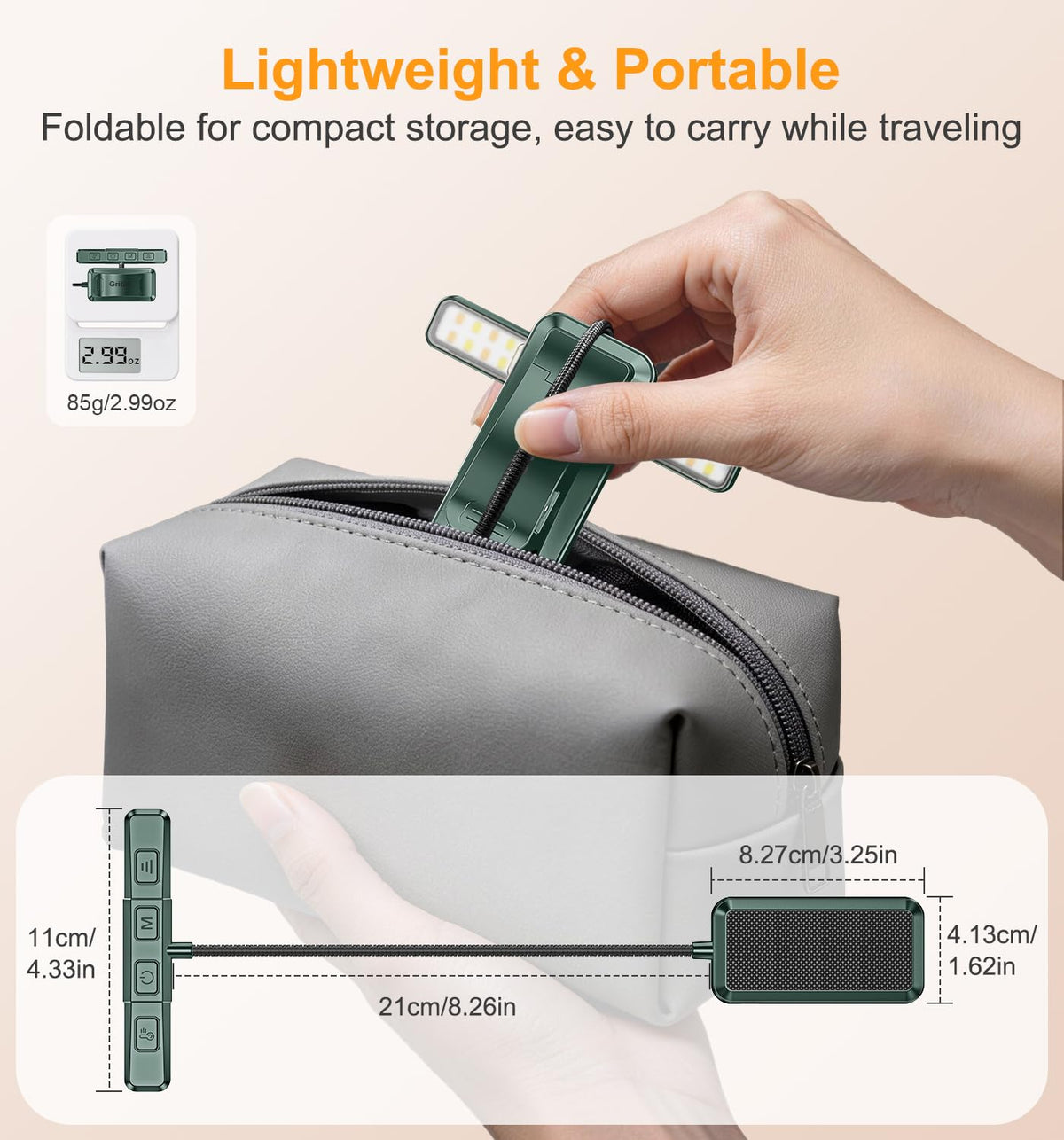 Gritin 2026 Gen 2 Book Light for Reading-32 Eye Caring Full Spectrum LED