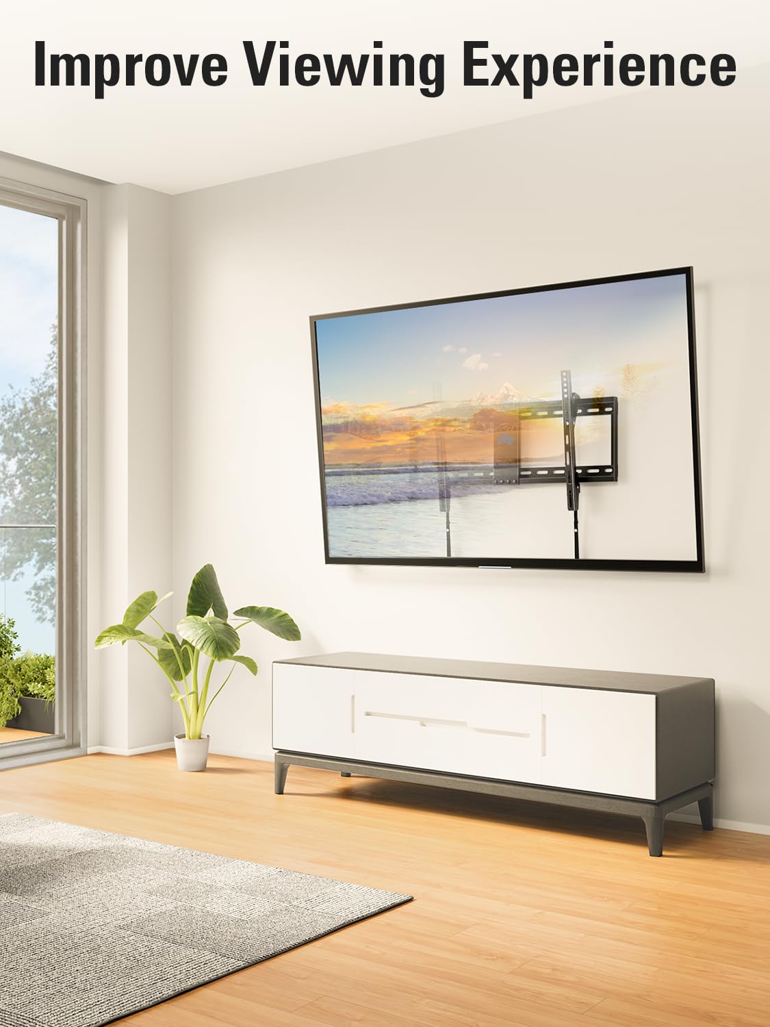 Mounting Dream Fixed TV Wall Bracket for 26-60" TV Max VESA 400x400mm 45kg