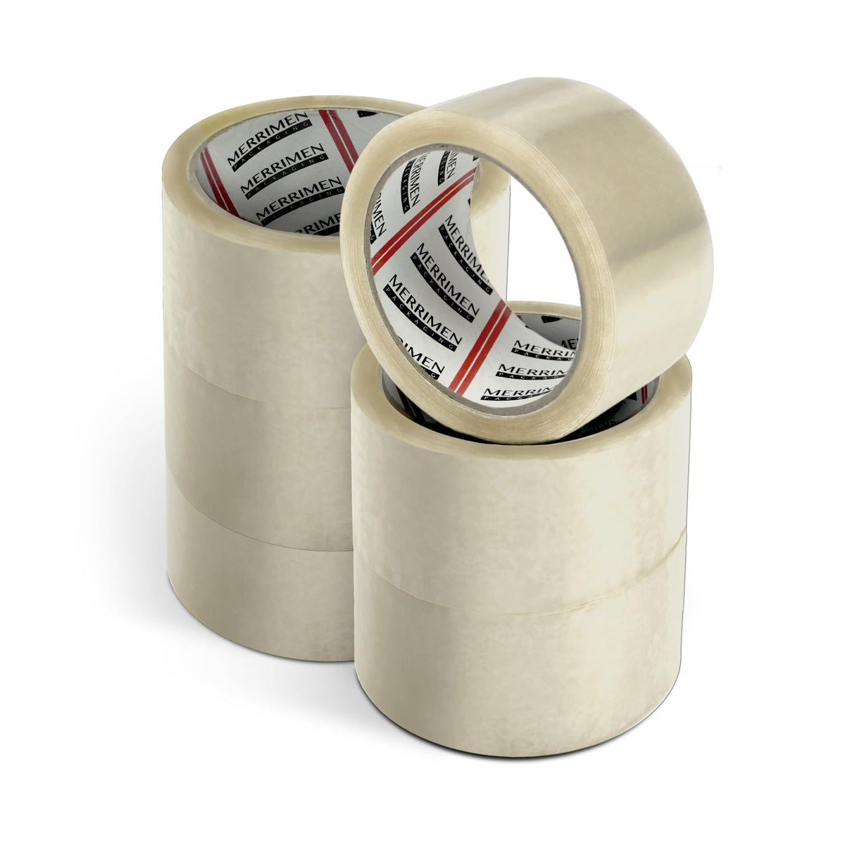 Merrimen Strong Heavy Duty Roll Pack Fragile Packaging Tape, Secure Sticky Sealing Tape for Parcel Boxes, Moving Boxes, Large Postal Bags for Long Term Storage, (48MM x 66M) (12 rolls, Fragile)