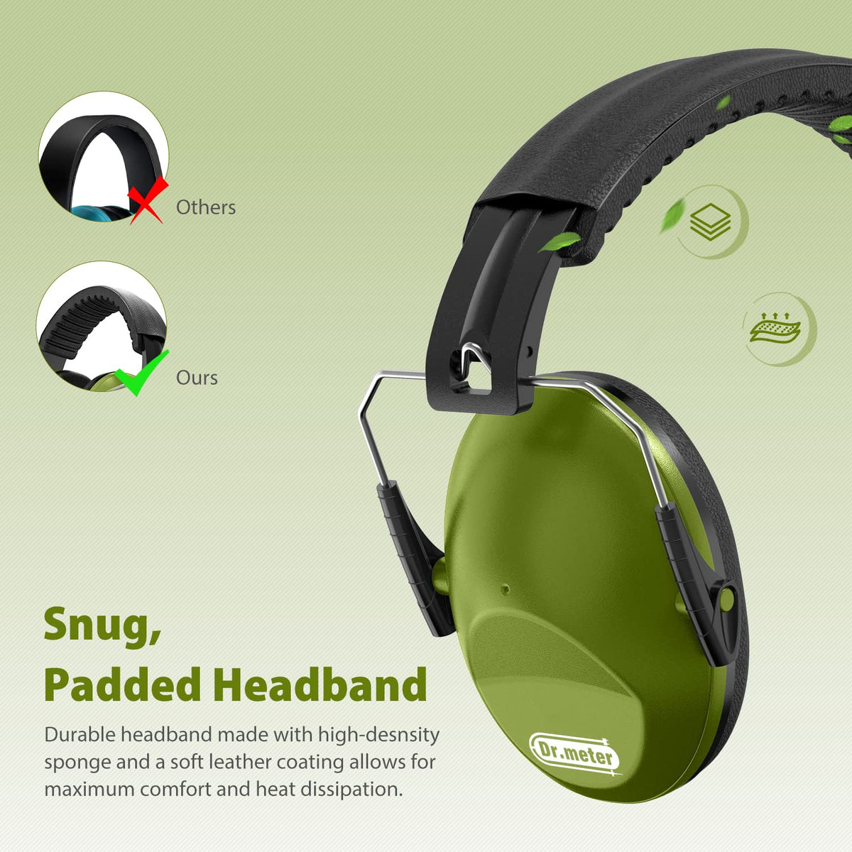 Dr.meter Ear Defenders Children SNR 27.4dB for Autism, Sensory Needs