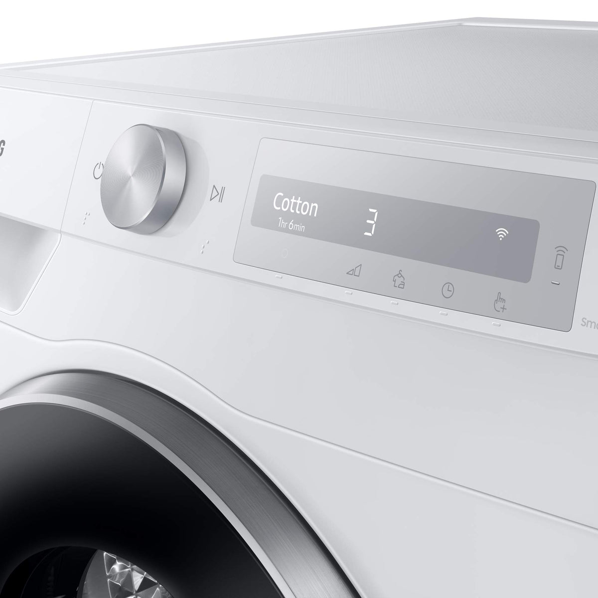 Samsung Series 6 DV90T6240LN/S1 with OptimalDry™, Freestanding Heat Pump Tumble Dryer, 9 kg, Graphite, A+++ Rated