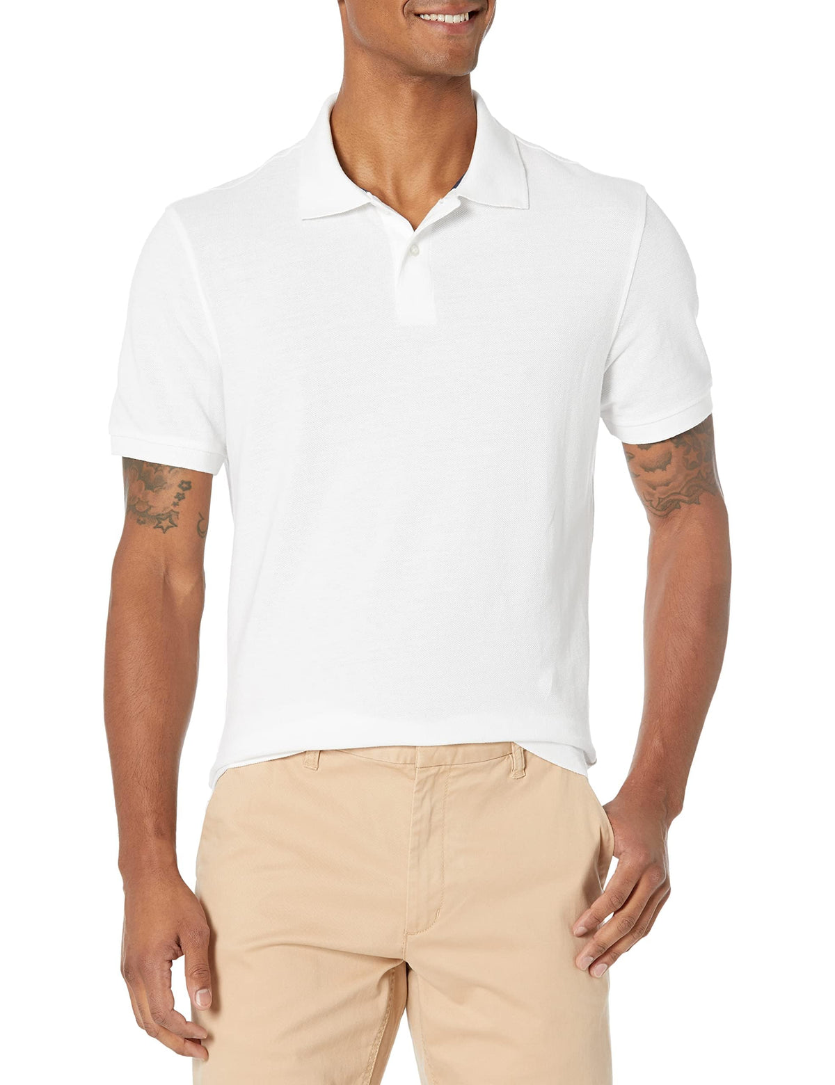 Amazon Essentials Men's Slim-Fit Cotton Pique Polo Shirt (Limited Edition Colors)