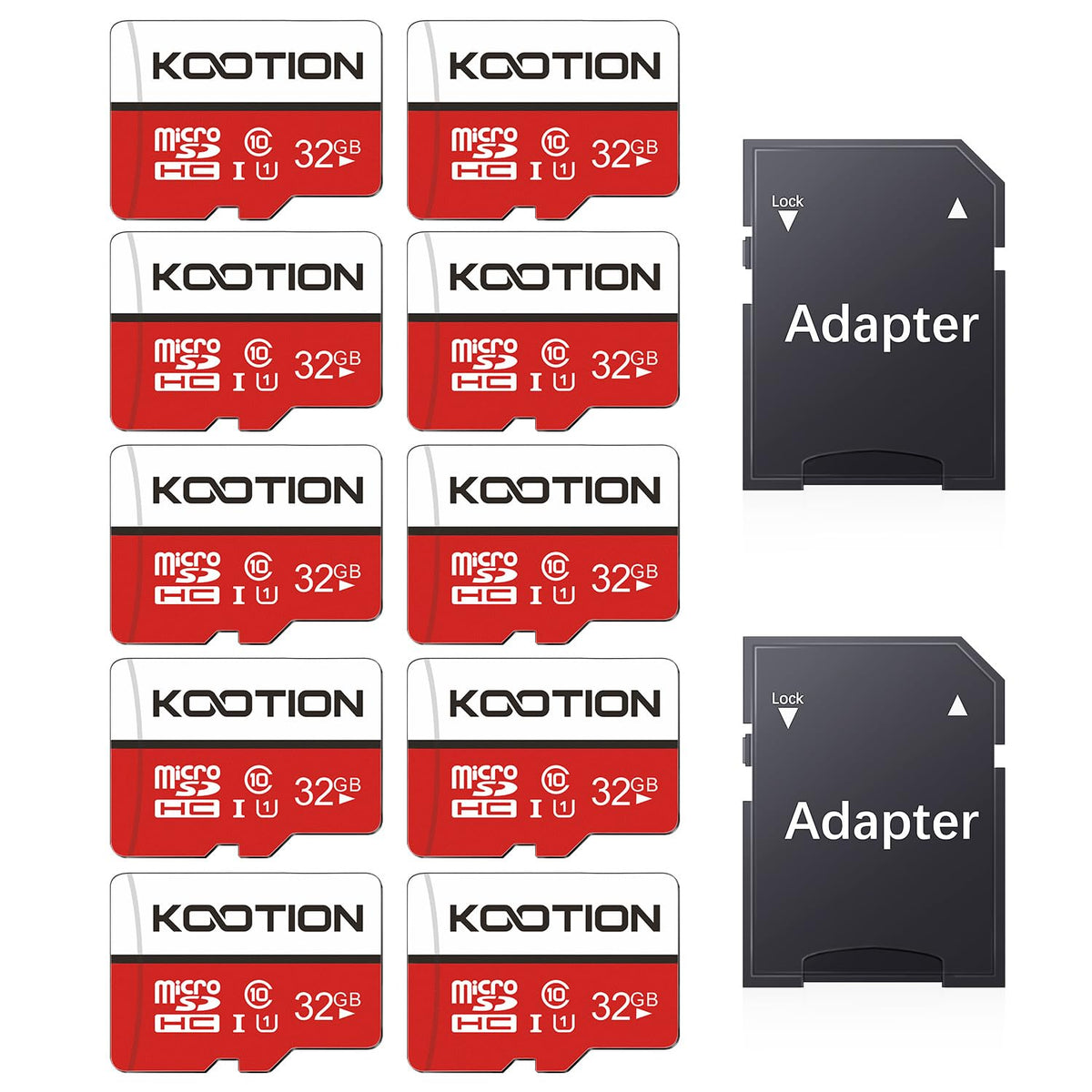 KOOTION 64GB Micro SD Card, UHD Video for GoPro, Action Camera, Drone, Smartphone, R/W up to 80/20MB/s MicroSDXC Memory Card UHS-I U1 Class 10