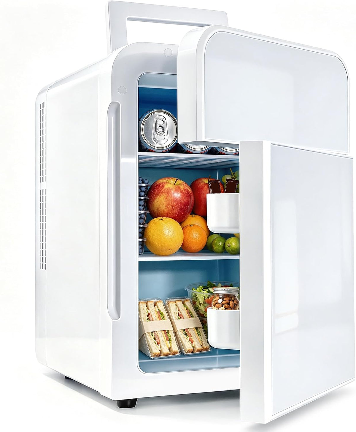 25L Mini Fridge, 30 Cans Portable Cooler & Warmer Small Fridge