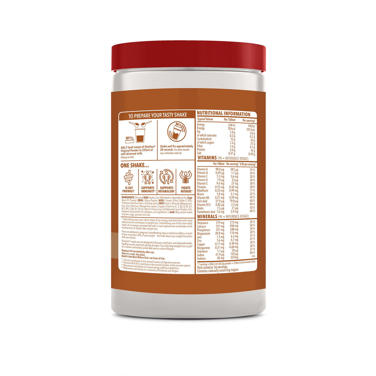 SlimFast • Meal Replacement Powder • Caramelised Biscuit Flavour • 584g