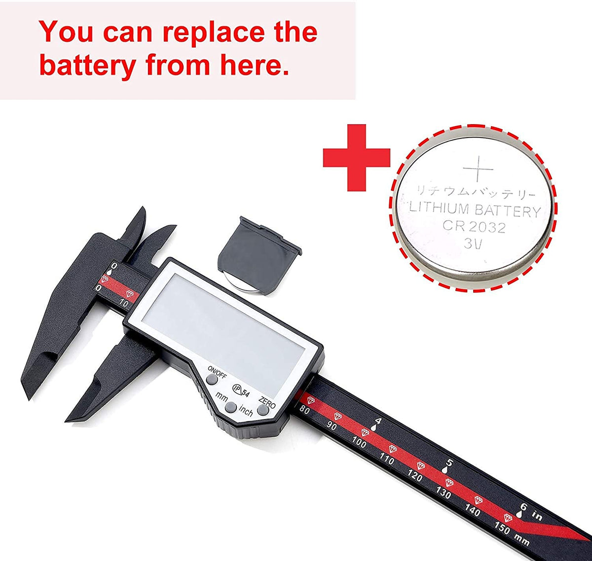 Digital Vernier Caliper, Adoric 6 Inch/150mm Calipers Measuring Tool