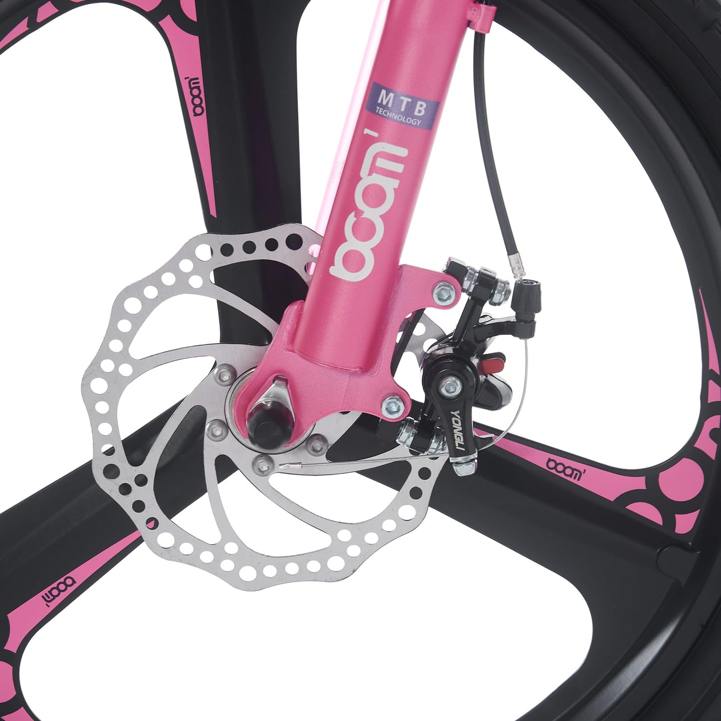 BSTSEL Kids Bike 18" 20" 22" 24" Inch Youth Bike Shock Absorber Bike,12.25-Inch Frame,V-Brakes,Suitable for 9-14 Year Old Boys and Girls Mountain Bikes Pink Blue Bicycle
