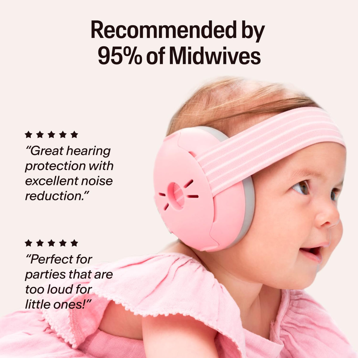 Alpine Muffy Baby Comfort Ear Defenders, Adjustable up to 48 months, Green