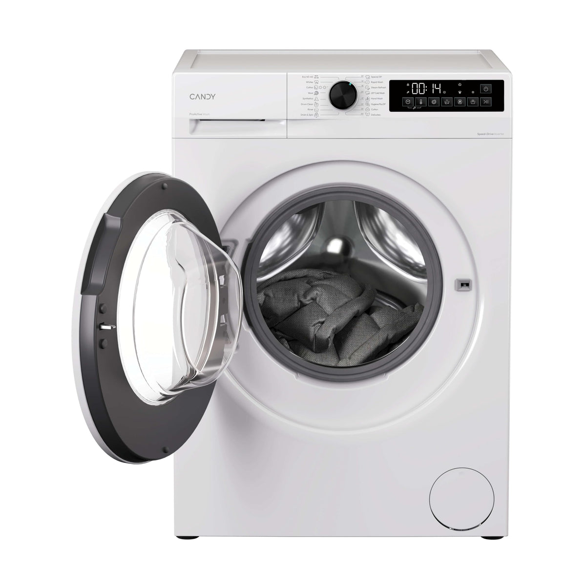 Candy Quick Pro Washer Dryer, 9kg Wash + 6kg Dry, Black, A-20%/D, 1400 RPM