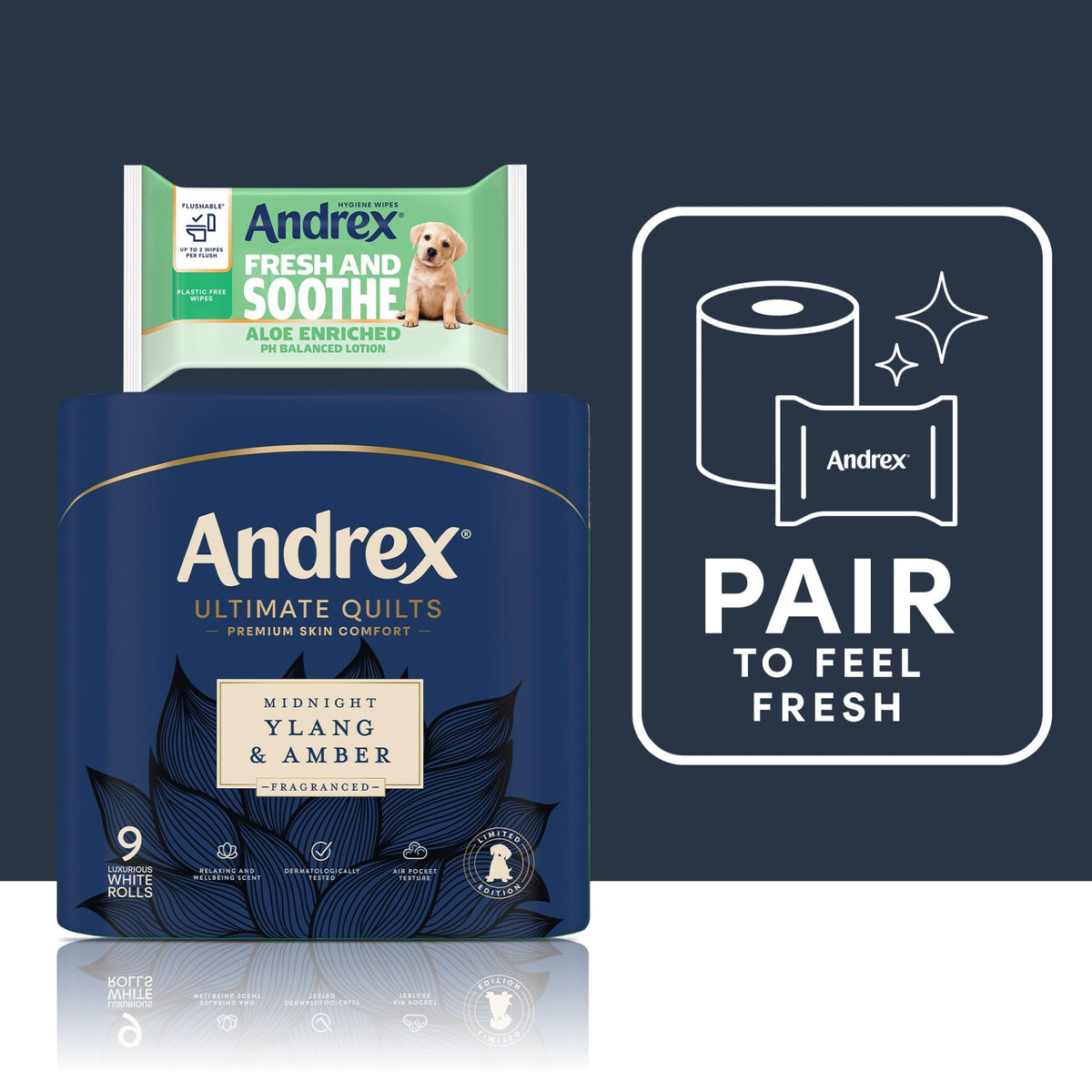 Andrex Ultimate Quilt Toilet Roll - 36 Toilet Rolls, 3-Ply, Bulk Buy
