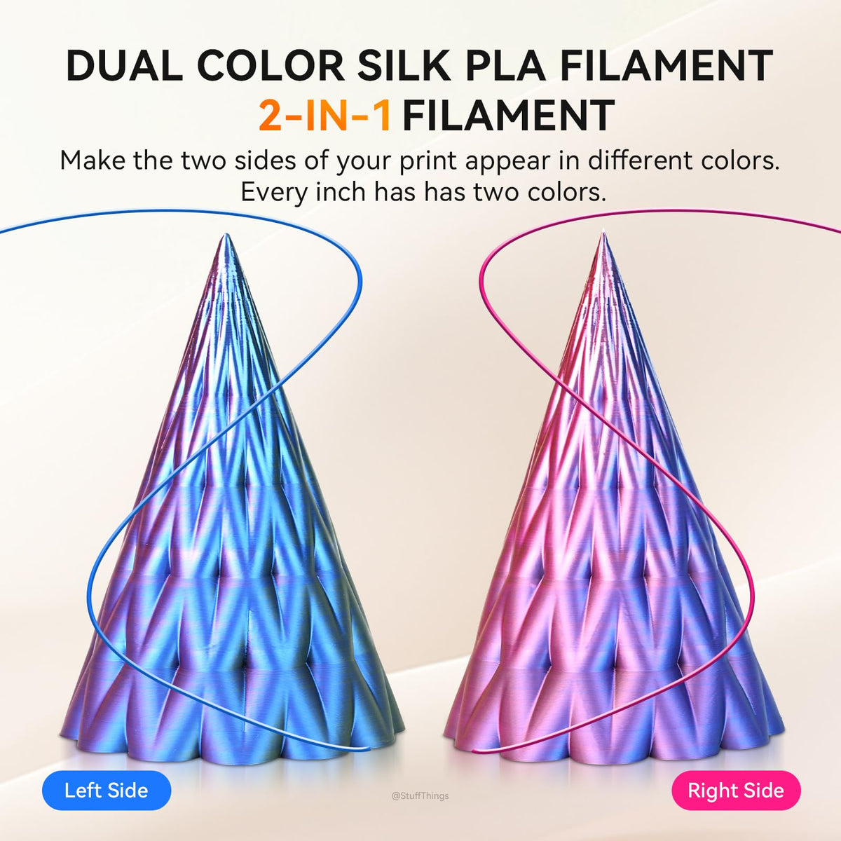 TECBEARS Matte PLA Filament 1.75mm, 600mm/s Rapid Print, 1kg Sky Blue