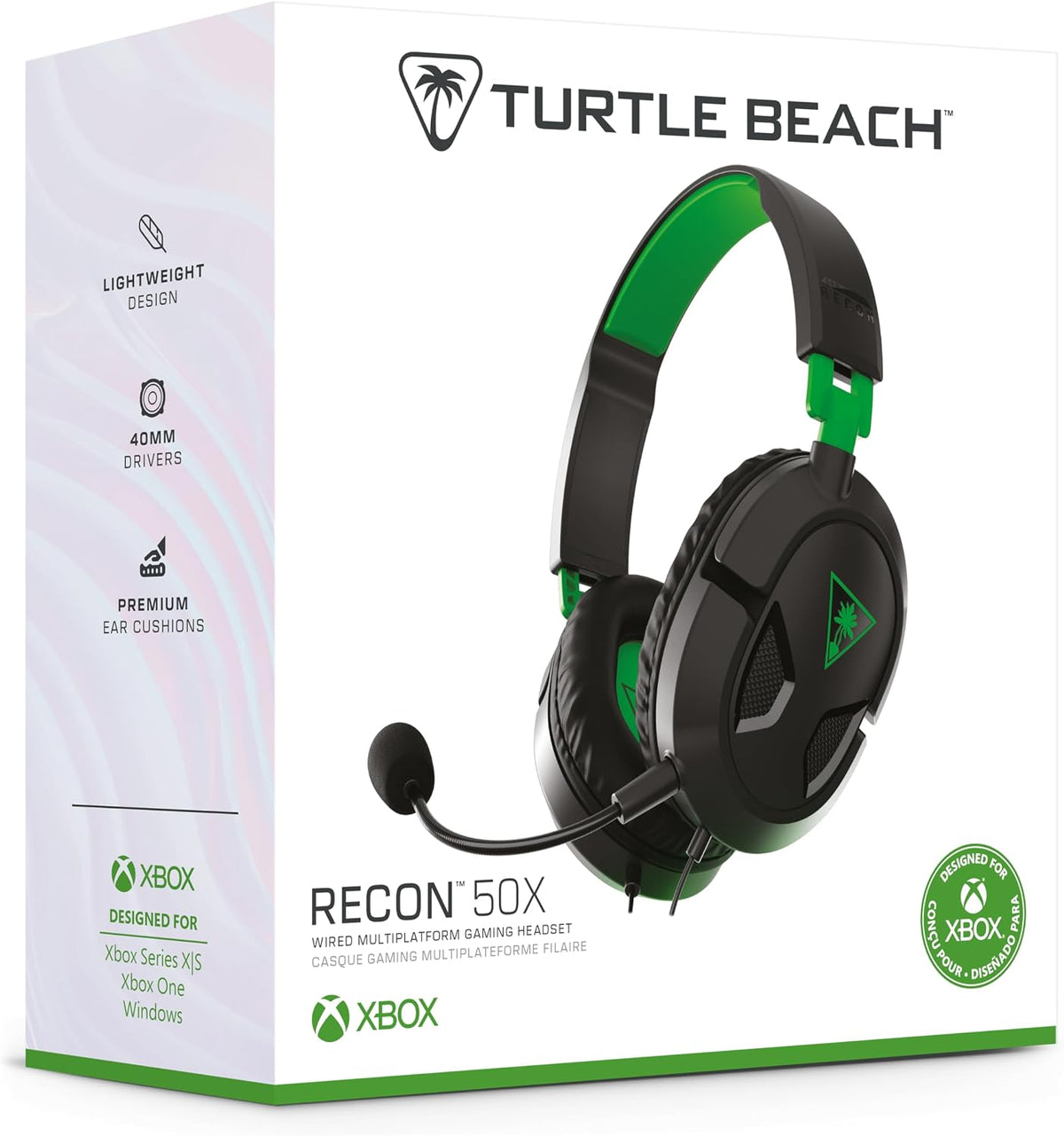 Turtle Beach Recon 50 Wired Multiplatform Gaming Headset for PS5, XBOX, PC
