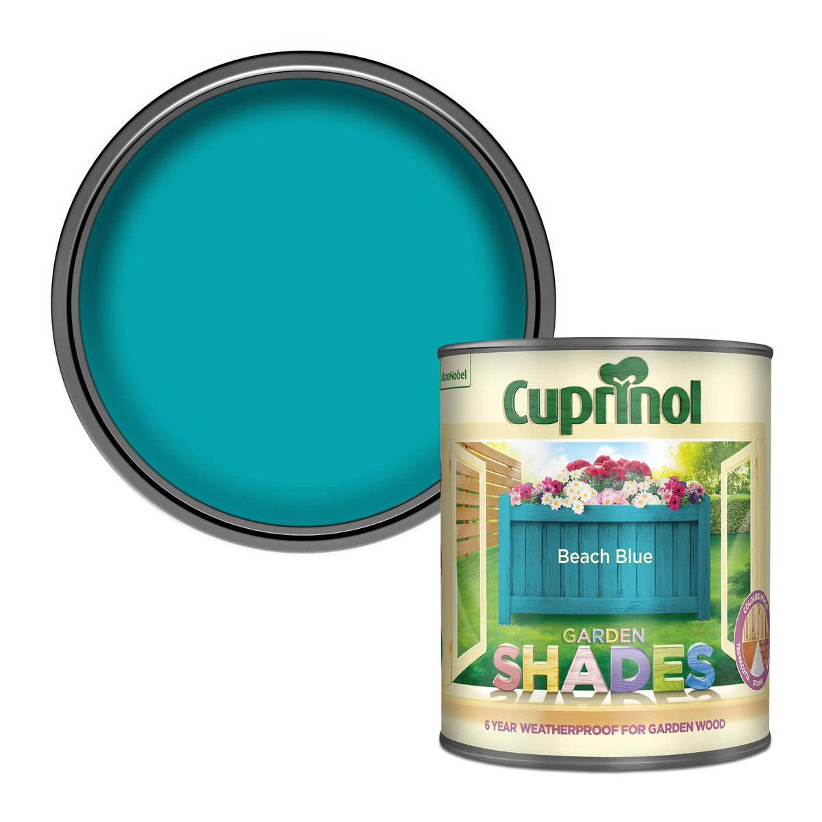 Cuprinol Garden Shades Exterior Woodcare, Country Cream, 1 Litre