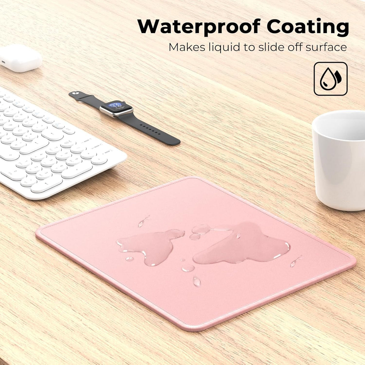 cimetech Gaming Mouse Pad 800 * 300 * 3 MM, Extended Large Mouse Mat Computer Keyboard Desk Pad with Anti-Slip Rubber Base Comfortable Waterproof Soft Cloth, Improved Precision and Speed - Black