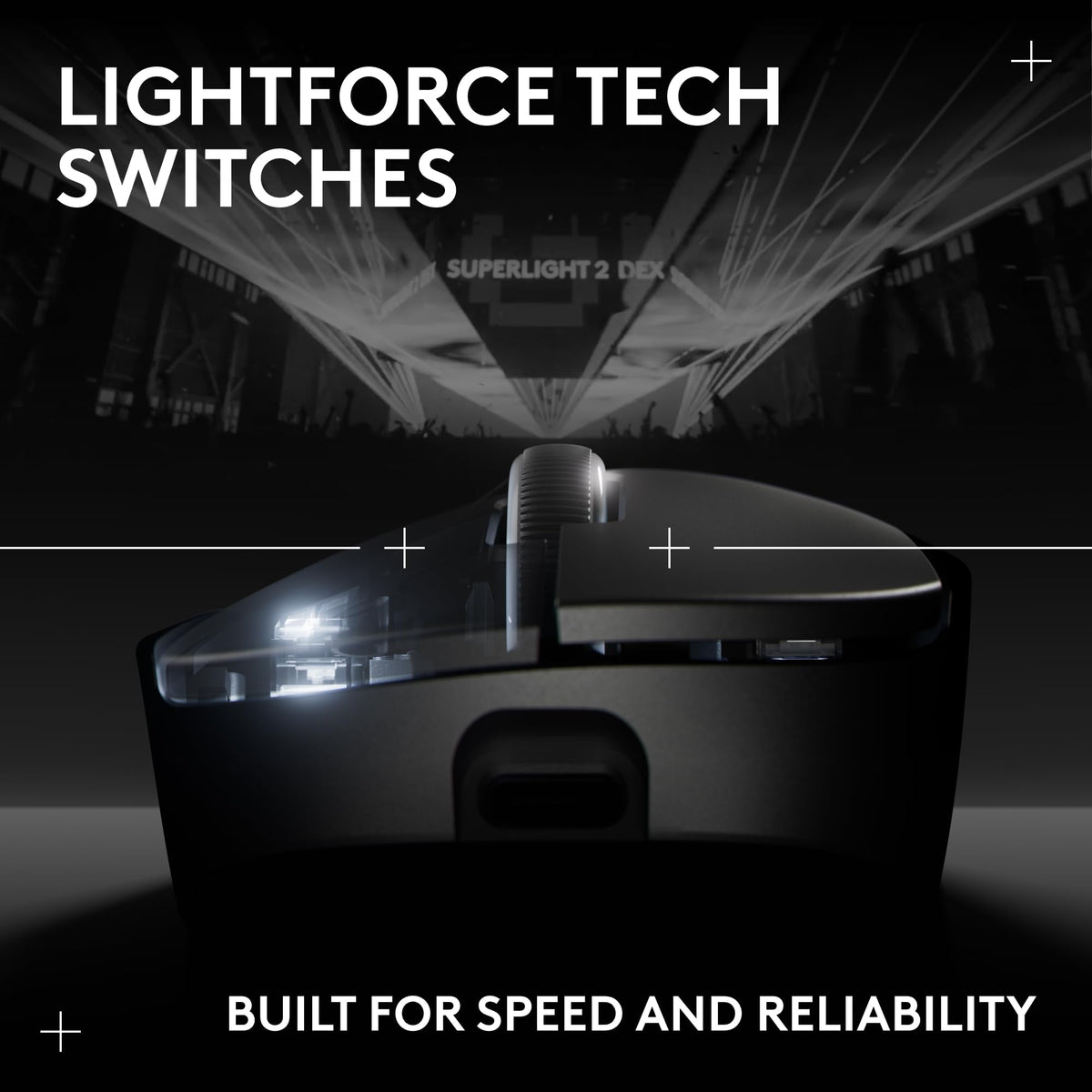 Logitech G PRO X SUPERLIGHT 2 SE Wireless Gaming Mouse, 60 g pro-grade mouse with 5 programmable buttons, 44K DPI sensor, 888+ IPS, 1 kHz report rate, USB-C charging for PC/Mac - Black
