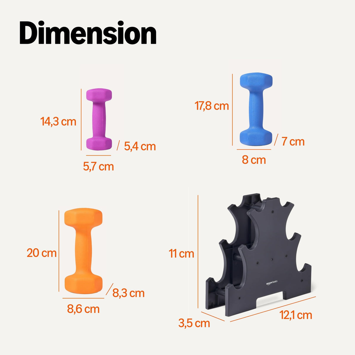 Amazon Basics Neoprene Dumbbell Pair