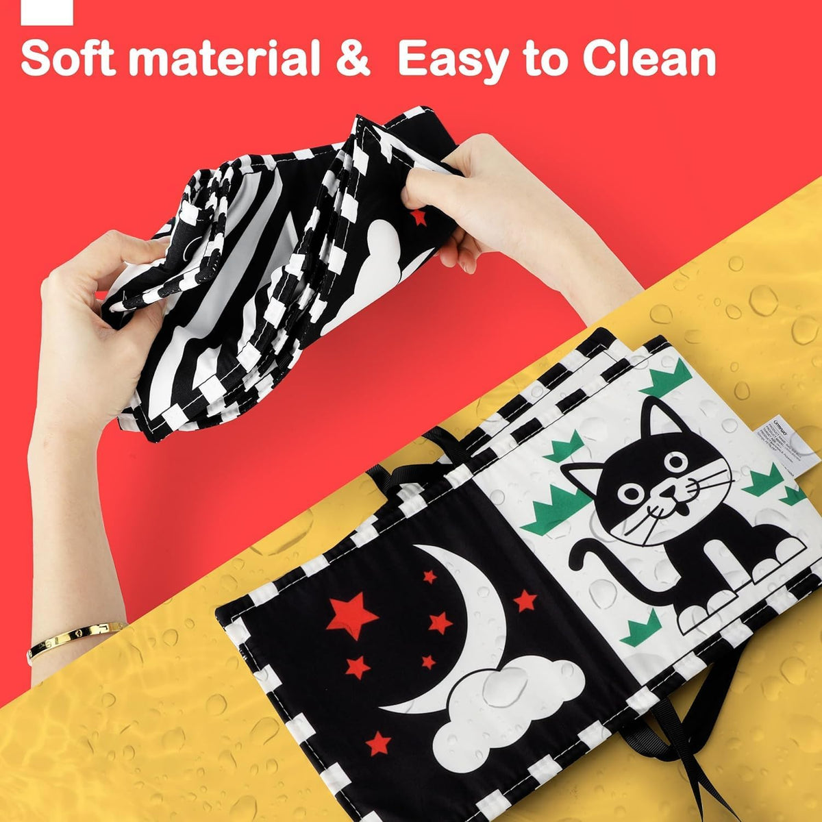 URMYWO Baby Toys, Black and White Sensory Toys Brain Development