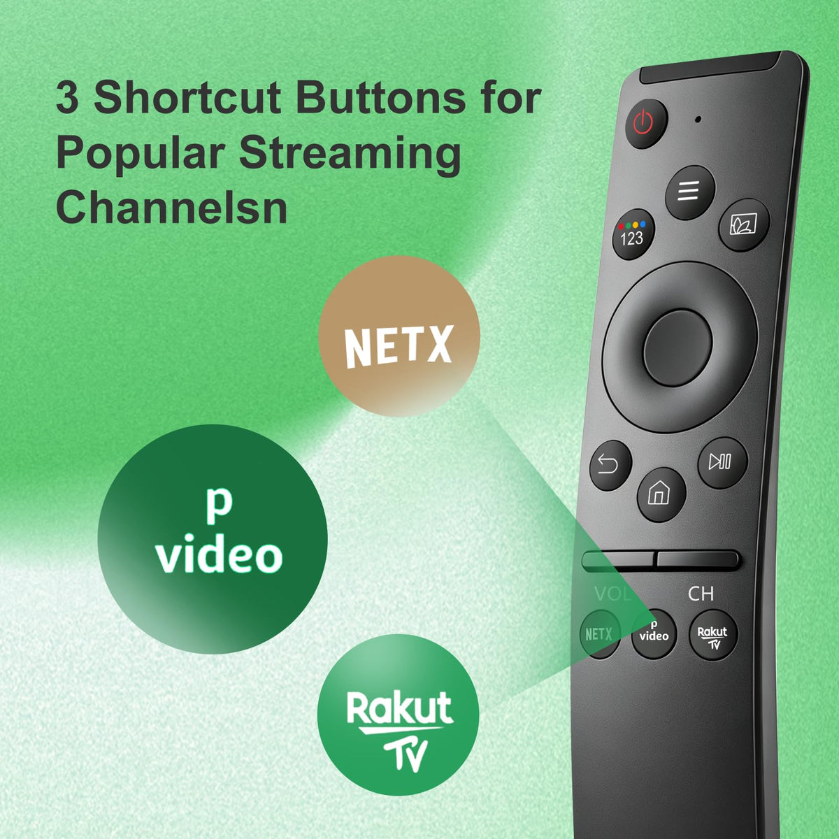 Universal Remote for LG TV Remote Control (All Models) Compatible with All L G LED OLED LCD UHD HDTV HDR Webos 4K 8K Smart TV with Netflix,Video,L G Channels Button,Disney Plus