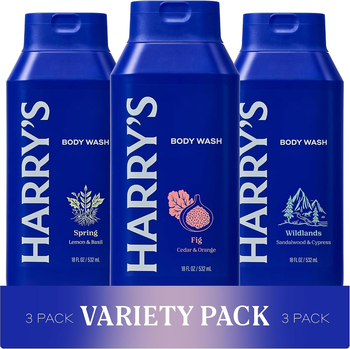 Harry's Body Wash for Men Variety Pack - 3 x 532ml Signature Scents