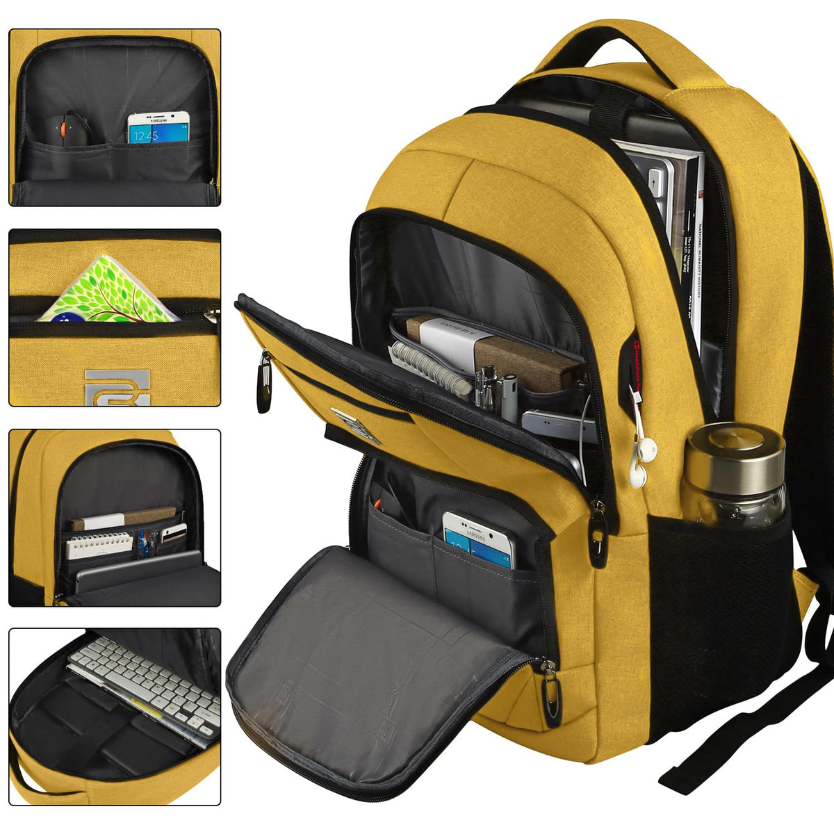 KASIBON Laptop Backpack for Men, Anti-Theft Travel Backpack Business